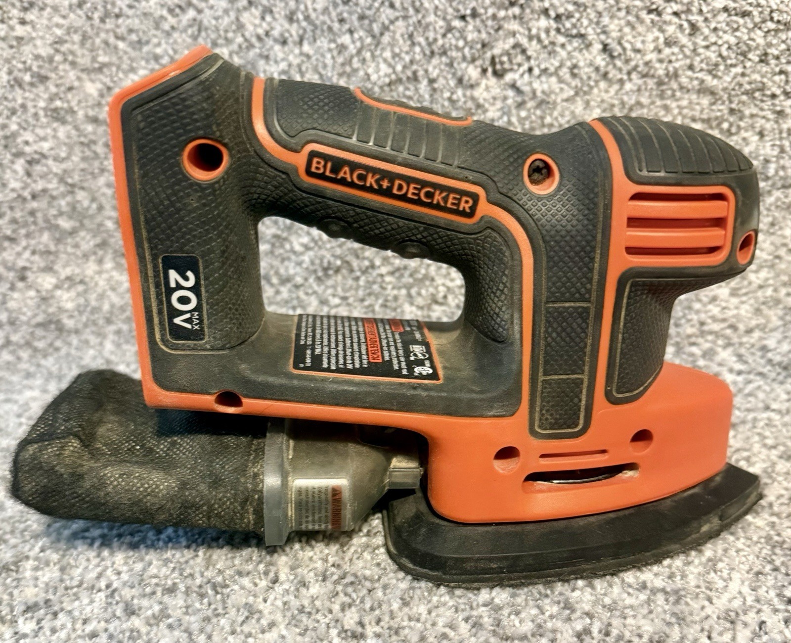 Black+Decker BDCMS20B 20V MAX Cordless 4&Prime; Mouse Sander W/Battery & Charger-Works