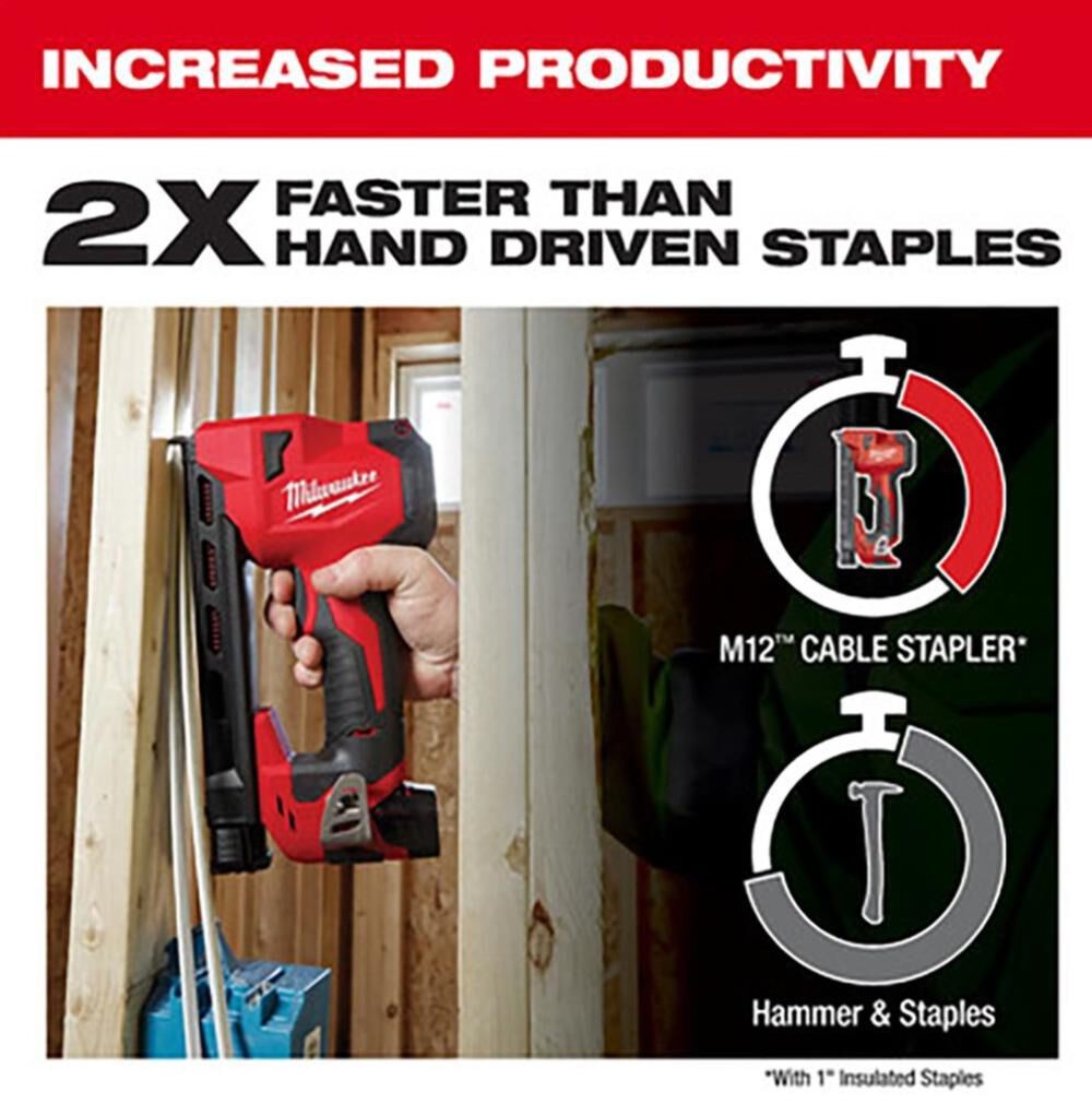 Milwaukee M12 Cable Stapler (Bare Tool)