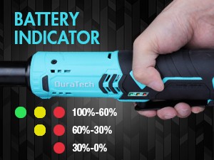 Extended Cordless Ratchet Wrench, 3/8&Prime; 12V 44 Ft-Lbs Long Neck Electric Ratchet