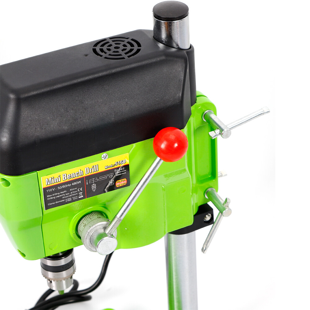 480W Table Top Electric Power Drill Press Stand Benchtop Metal Drilling Machine