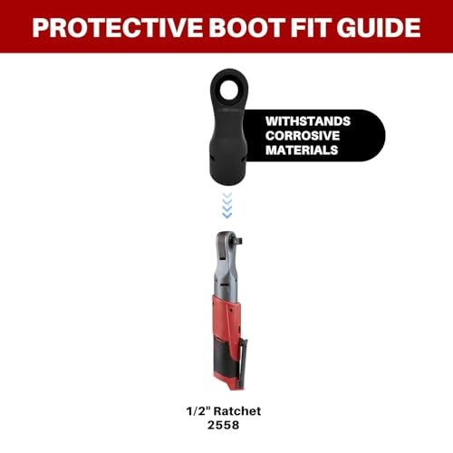 1pcs 49-16-2558 Impact Protective Boot for 12V 1/2-Inch 1/2&Prime; Ratchet Models