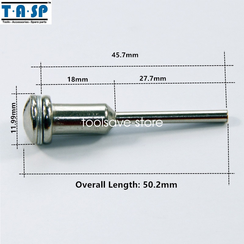 6PC Dremel Screw Head Mandrel Rotary Holder 1/4&Prime; Arbor Hole 1/8&Prime; 3.2mm Shank