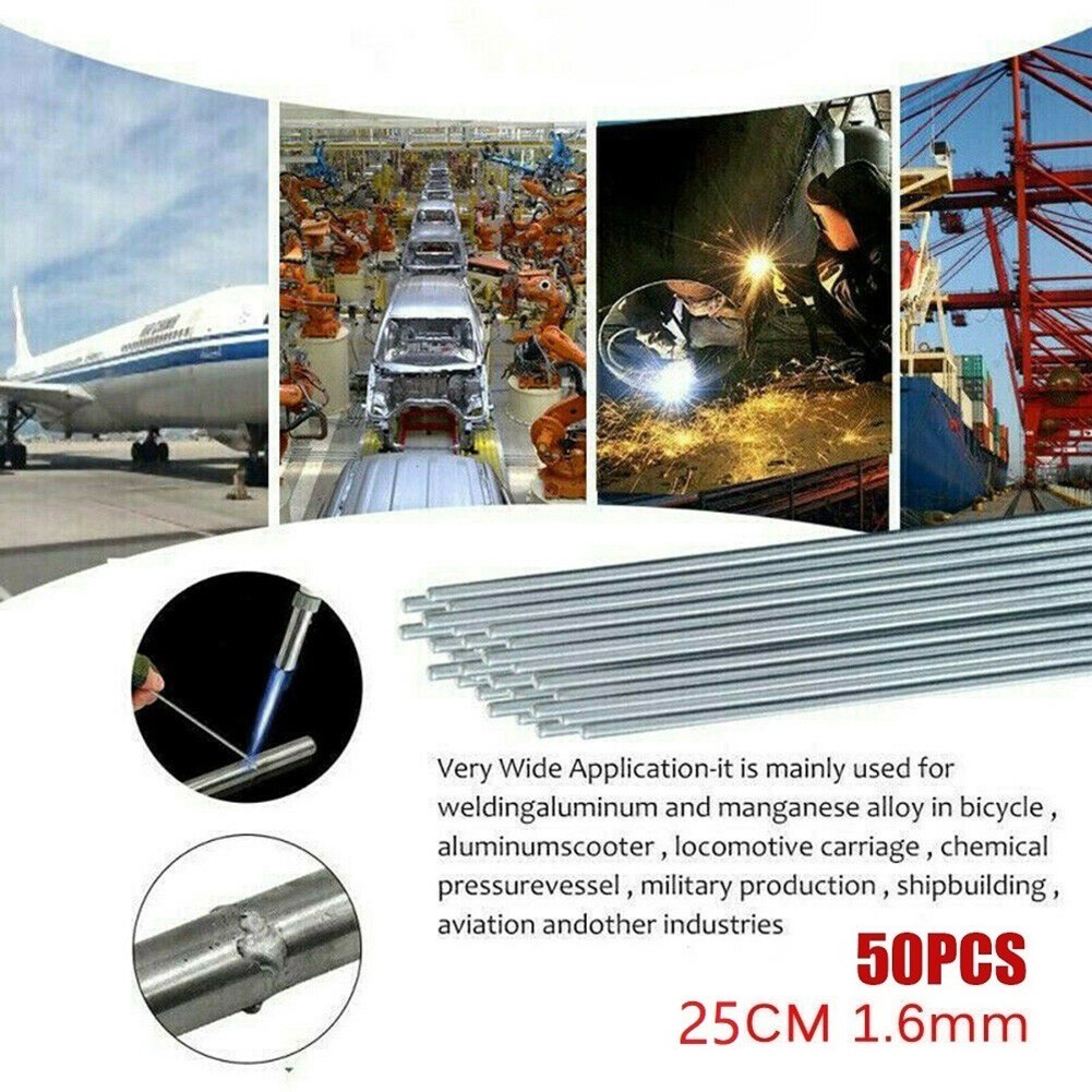 1.6mm 50pcs Solder Tool Welding Rods Wire Brazing 25cm Easy Hot New