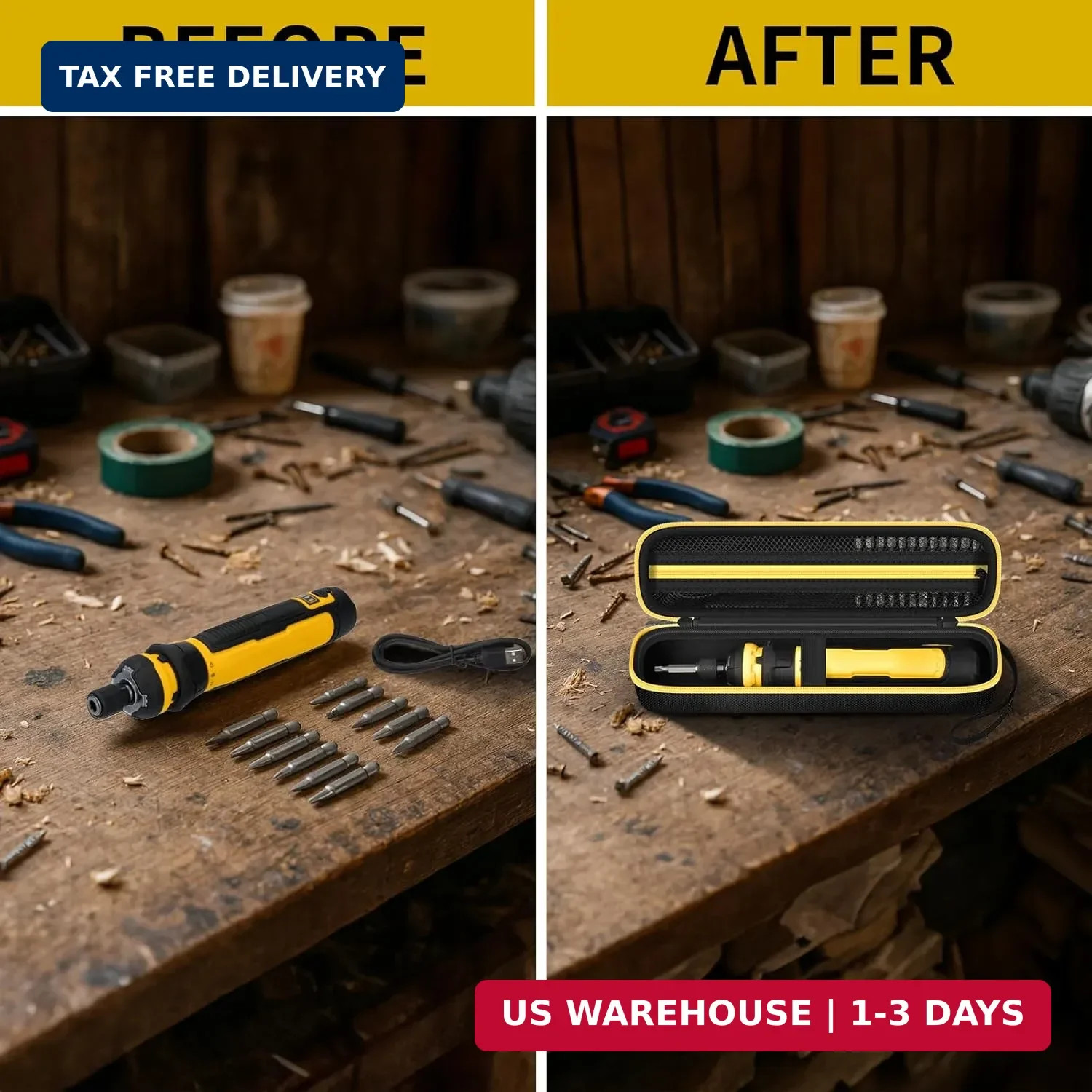 Case Compatible with DEWALT 8V MAX Cordless for Screwdriver Kit DWHT66719, Screw