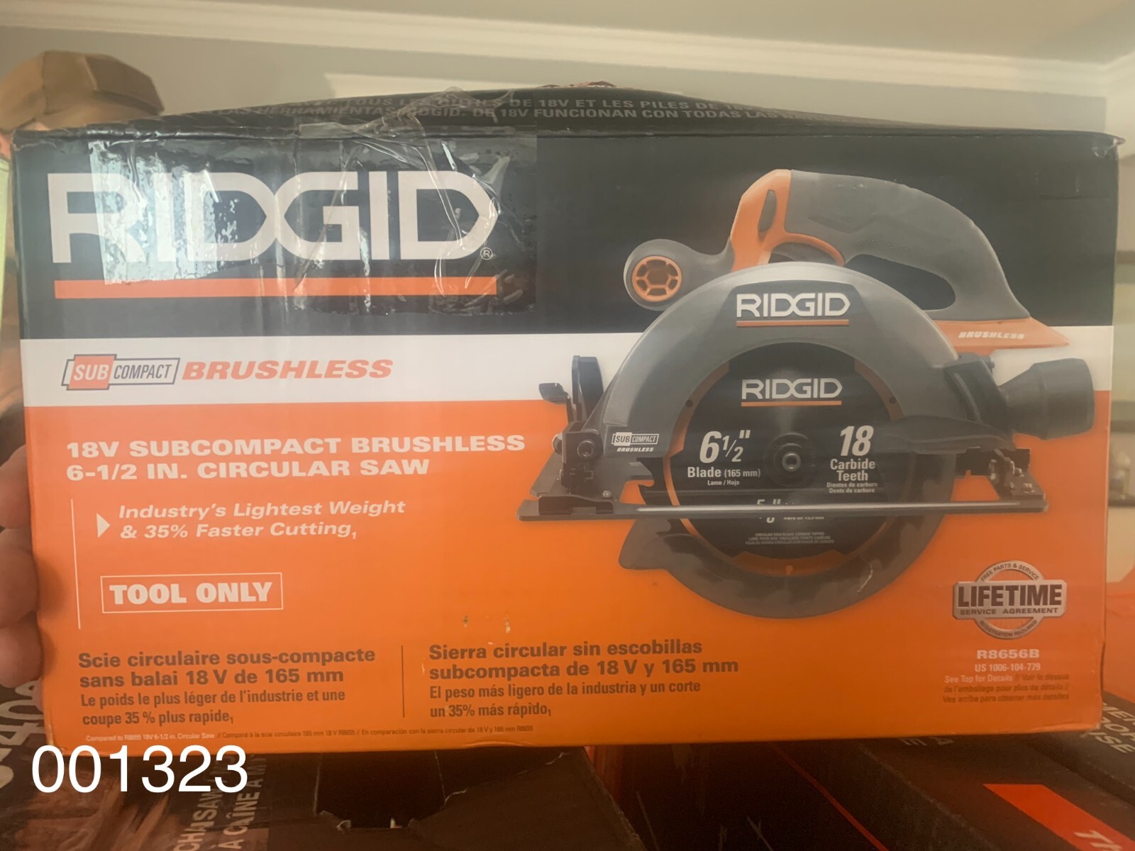 Ridgid 18V SubCompact Brushless Cordless 6 1/2 in. Circular Saw (Tool Only)