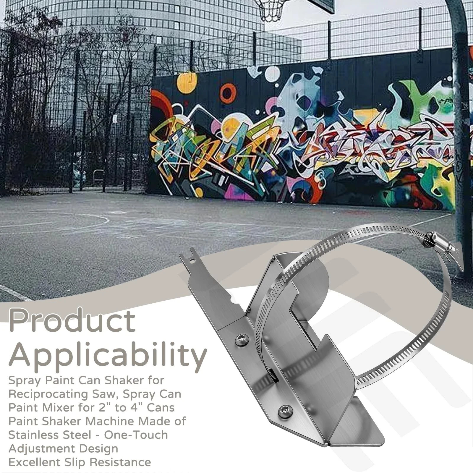 Spray Paint Can Shaker for Reciprocating Saw, Mixer 2