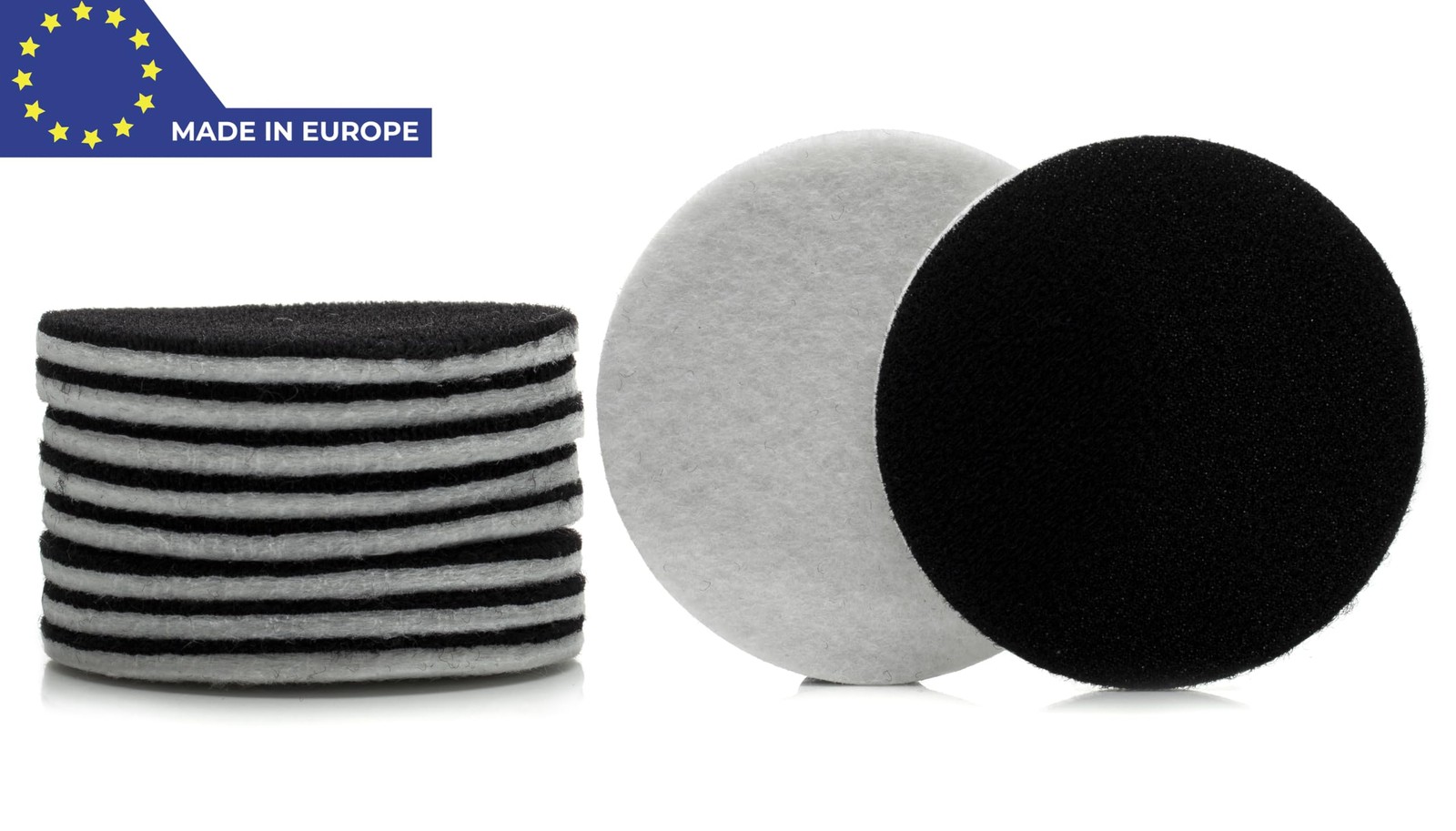 3 inch (75mm) Pack of 10 Felt Polishing Pads for Polishing Glass, Plastic, Me…