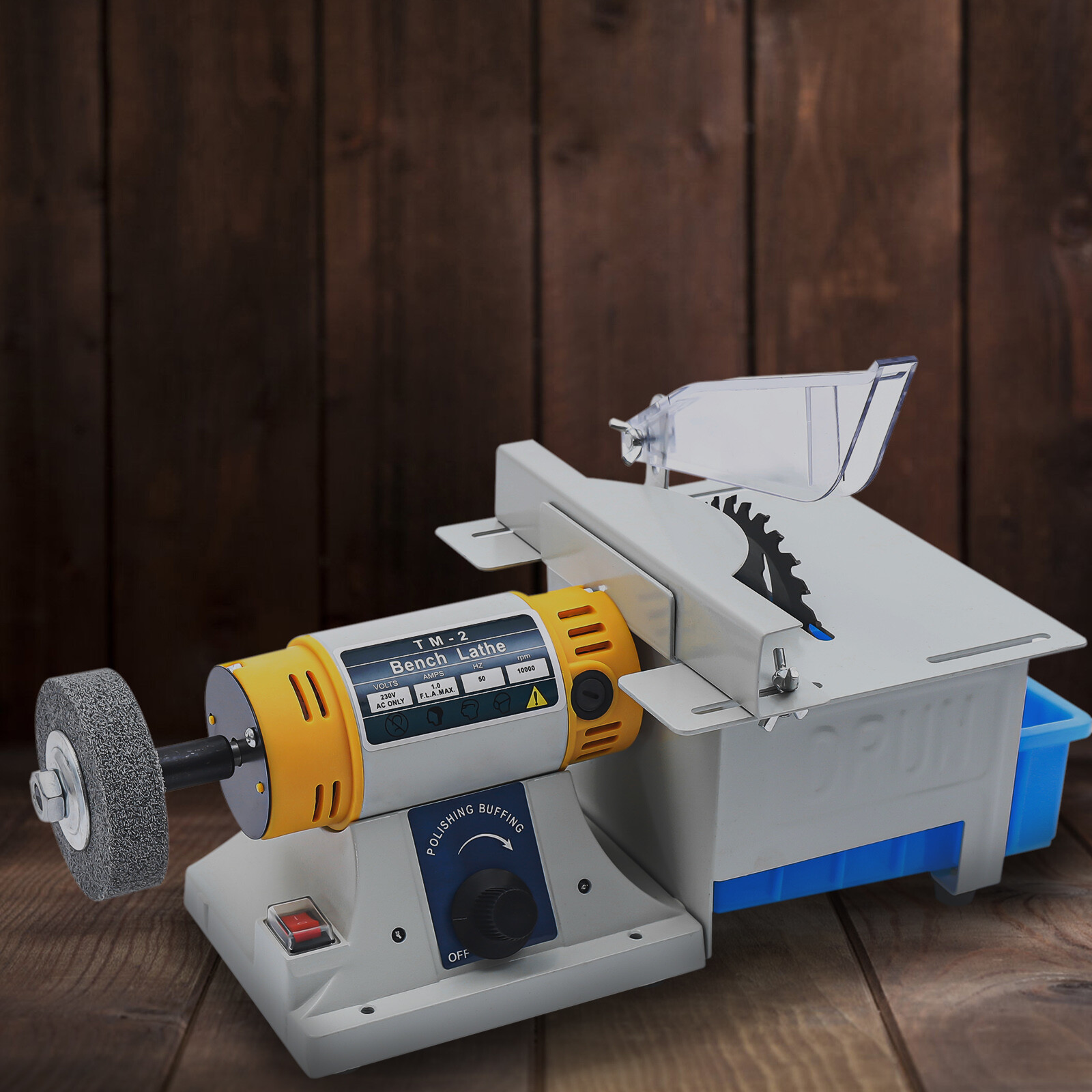 320W Mini Table Saw 800-10000RPM Adjustable Speed with Flexible Shaft for DIY