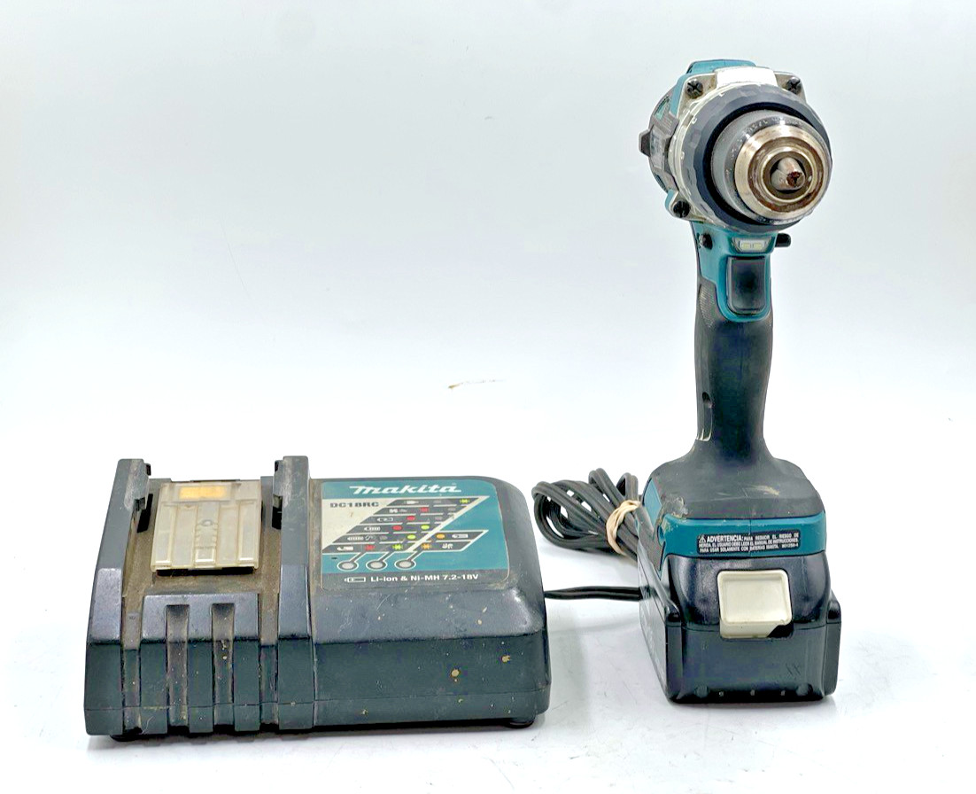 Makita (XPH14) 18V Brushless 1/2&Prime; Hammer Drill With 5AH Battery & Ch (EL1132130)
