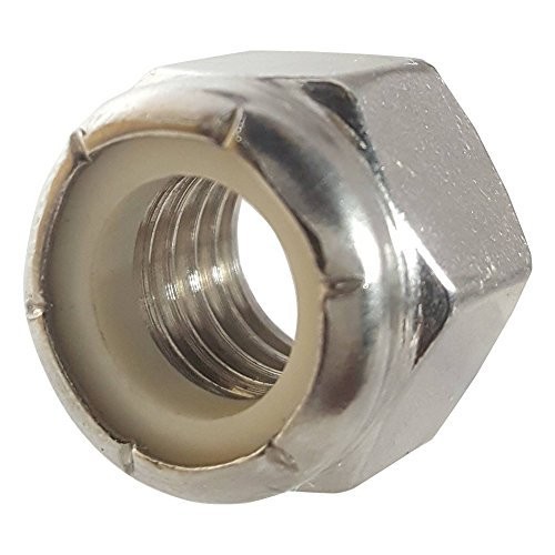 Nylon Insert Hex Lock Nuts – 1&Prime;-14 (5-Pack) Stainless 1-14 (5 Pack)