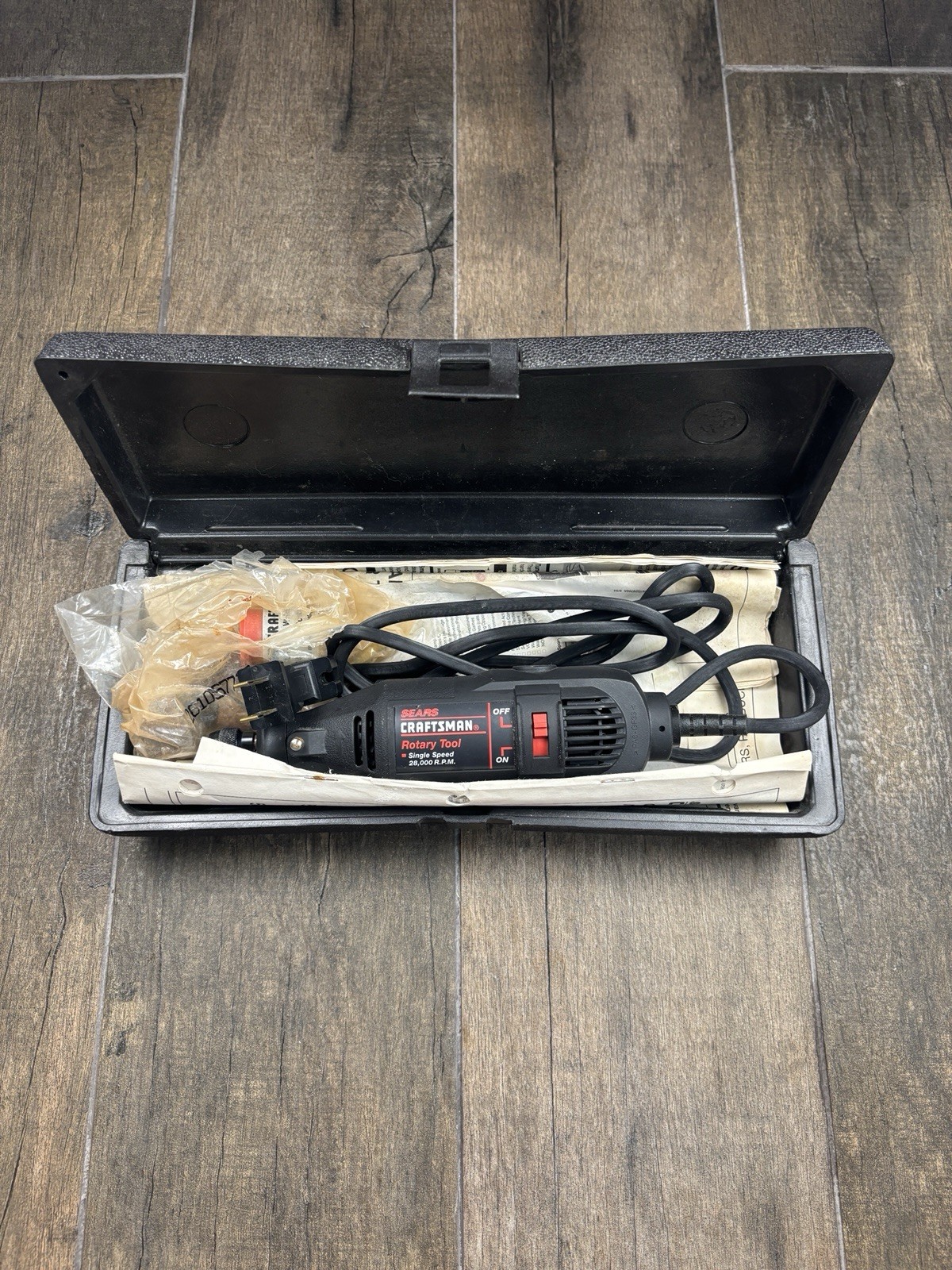 Vintage Sears Craftsman Rotary Power Tool Single Speed 28000 RPM 120 1990s Works
