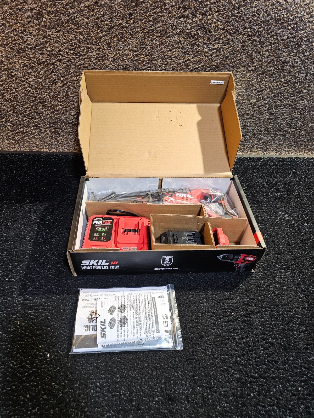SKIL RS5884-1A 20V PWR CORE 20 Cordless Brushless Reciprocating Saw w/ Battery
