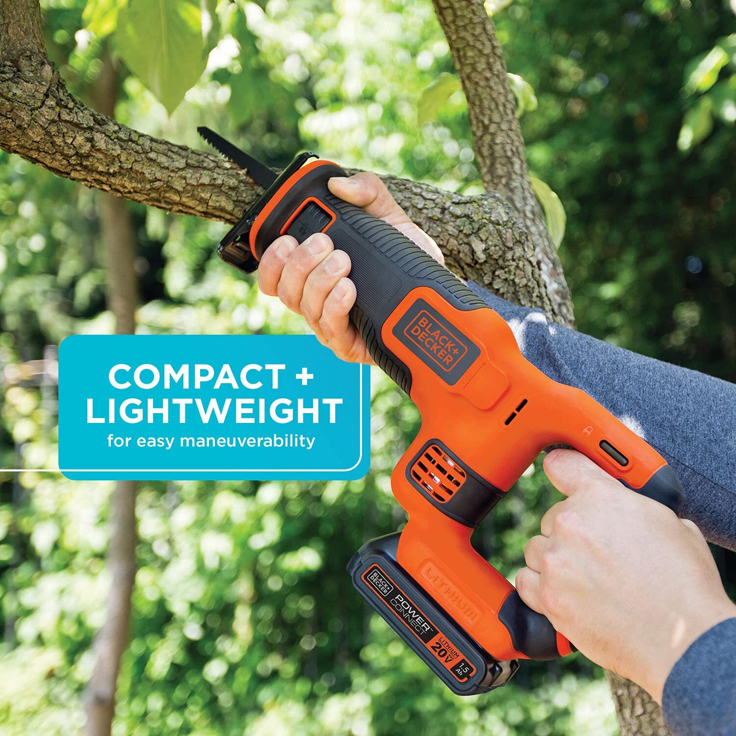 20V MAX Cordless Reciprocating Saw Variable Speed Tool Free Blade Change