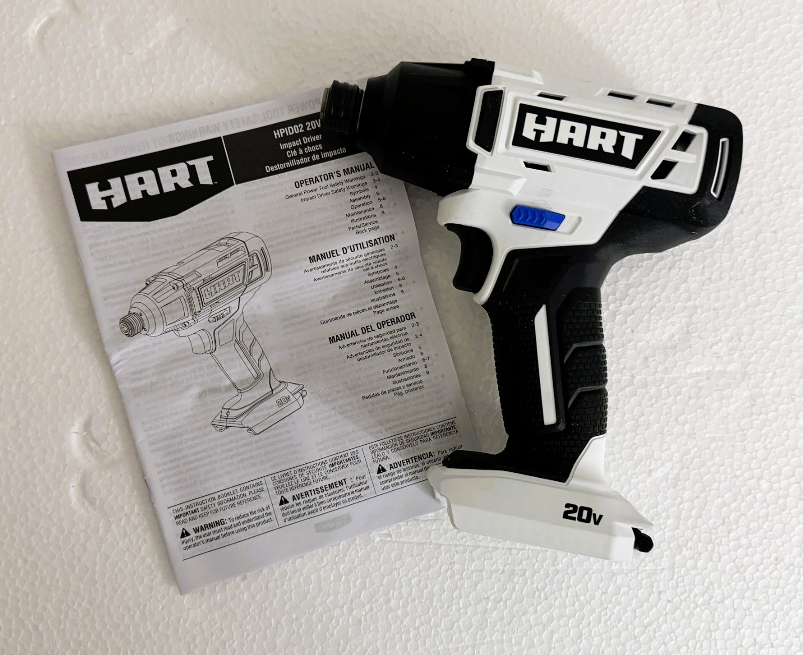 Hart 1/4&Prime; HPID02 20-Volt Cordless Impact Driver Gen2 Bare *Tool Only*