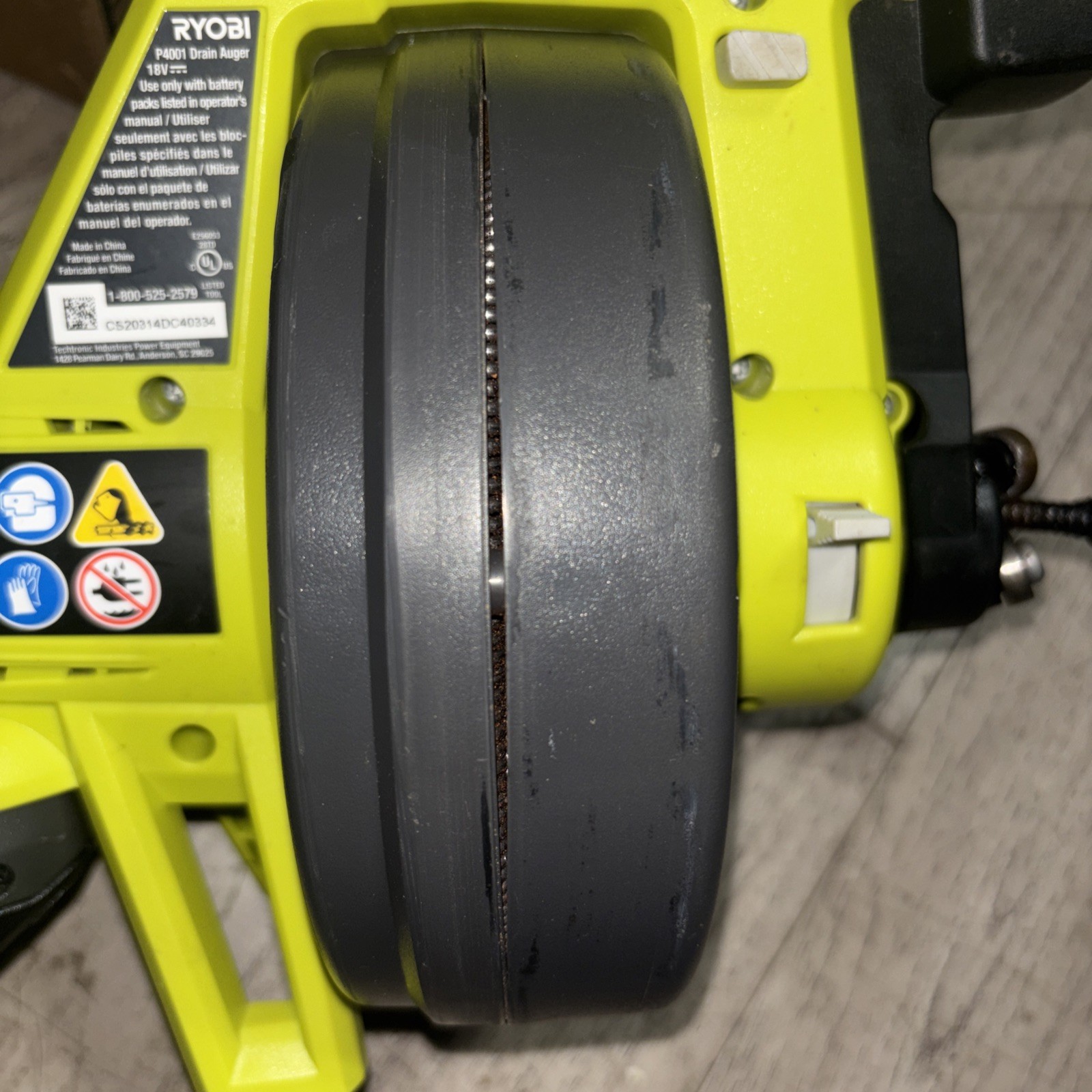 Ryobi P4001 One+ 18V Drain Auger with 1.5 ah battery