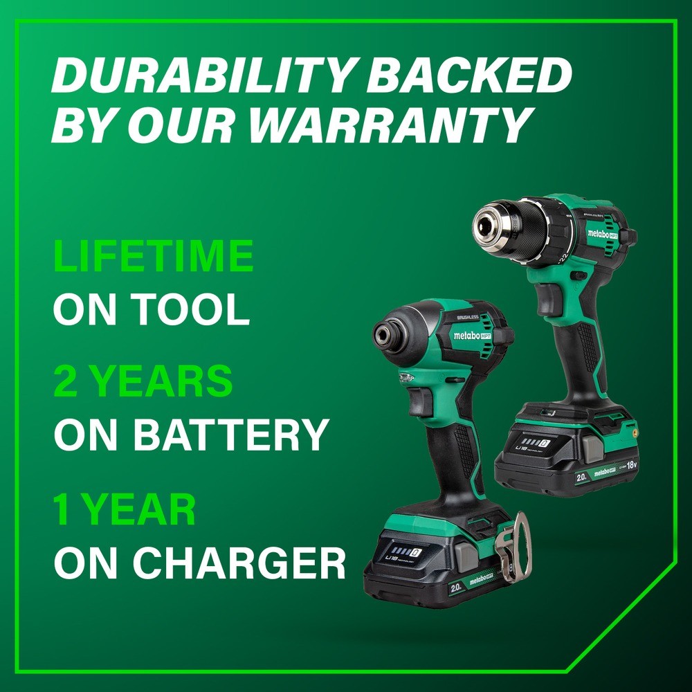 Metabo HPT KC18DEXQBM 18V MultiVolt Drill Driver & Impact Driver CK (2 Ah) New