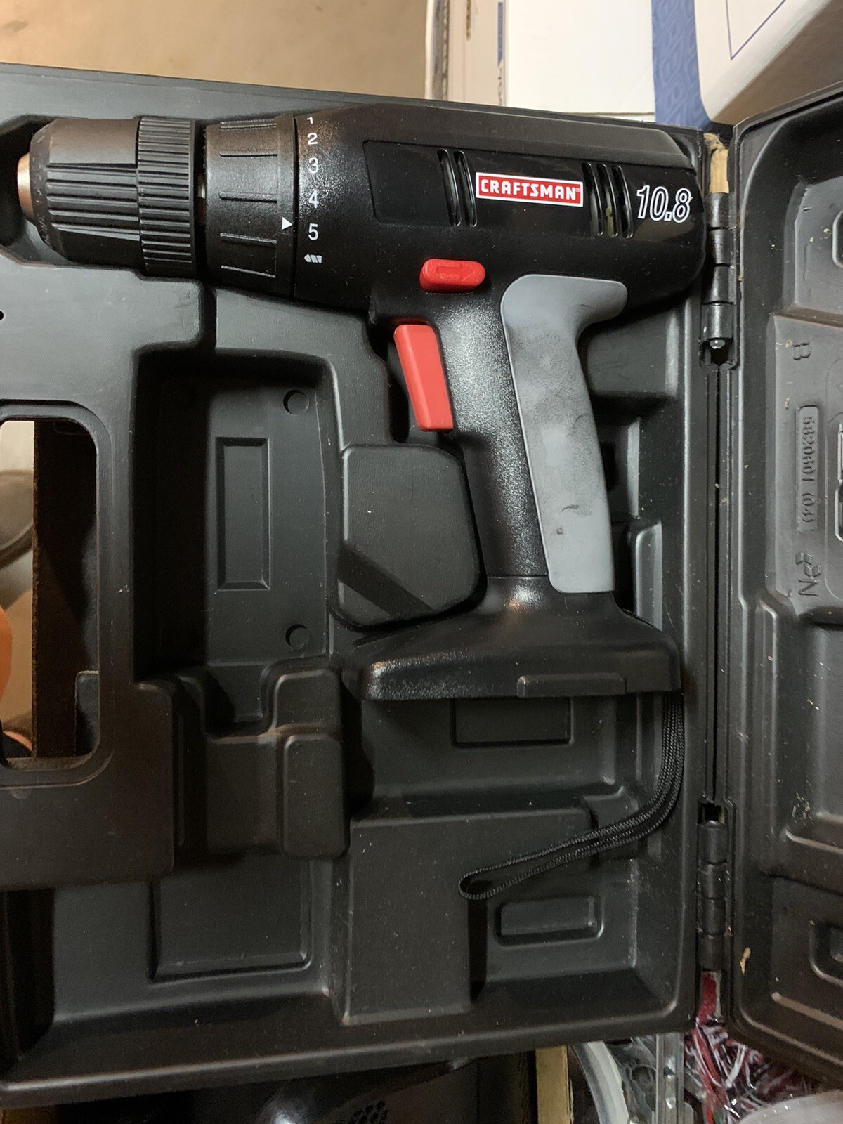 Genuine Craftsman 10.8V Cordless Drill Orig Case. NO BATTERY OR CHARGER.