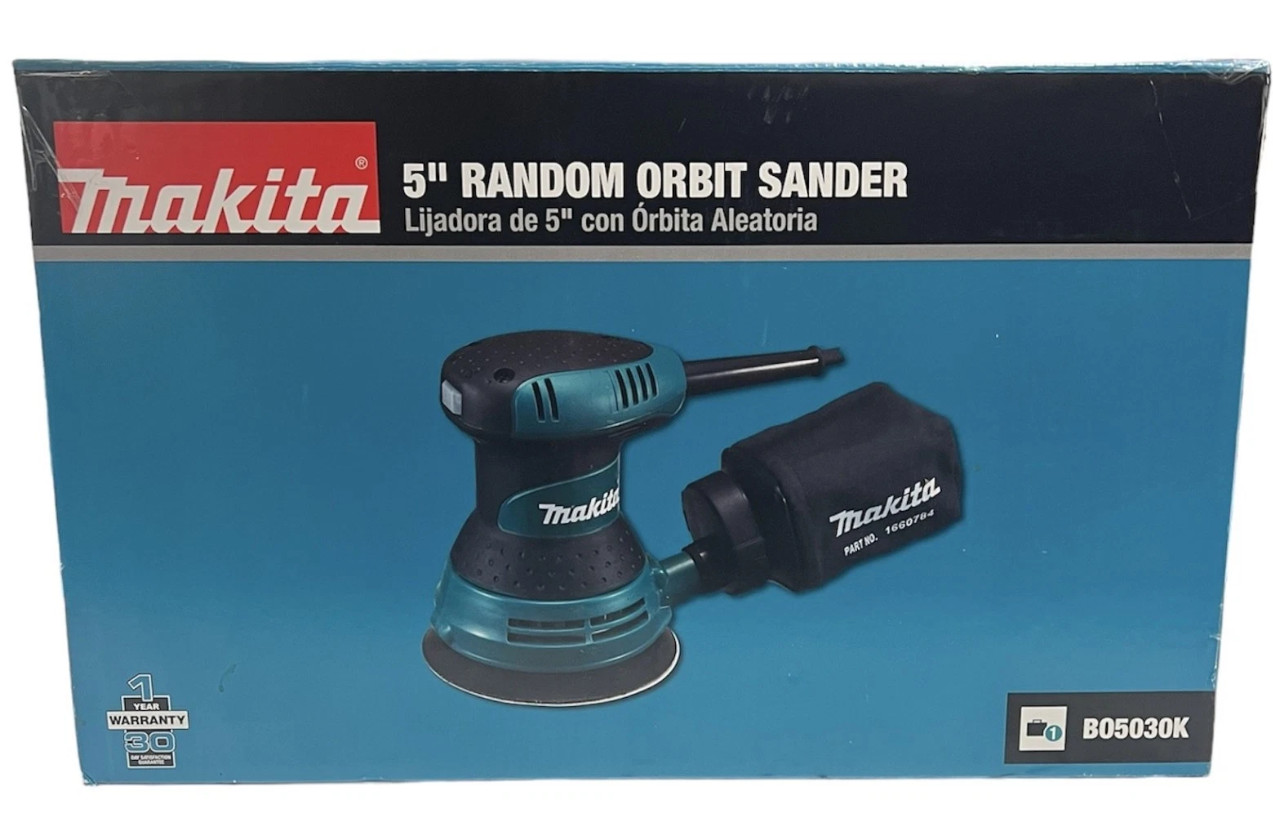 Makita BO5030K 5&Prime; 12000 OPM 3Amps Random Orbit Sander Kit with Tool Case
