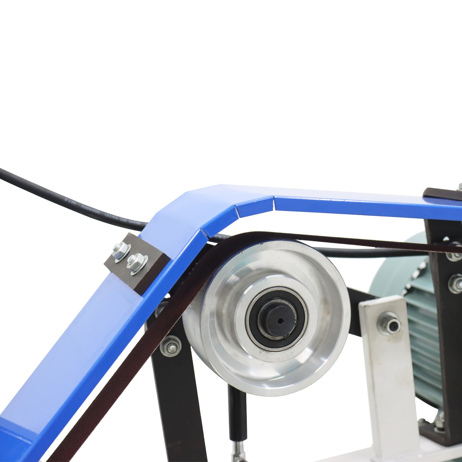 74.8-82in Hand Push Type Belt Sander Machine Belt Grinder Sander 220V 2800R/min