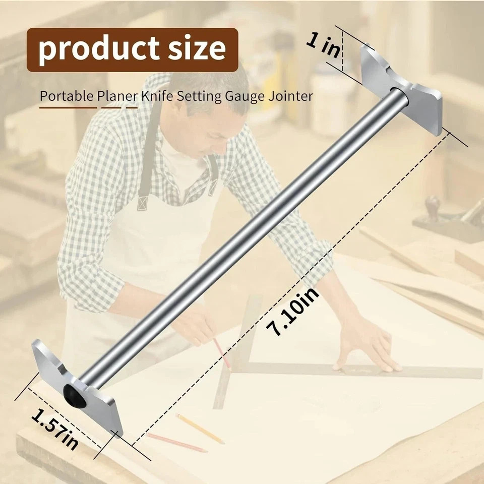 12&Prime; Portable Planer Knife Setting Gauge Fits 22-540.