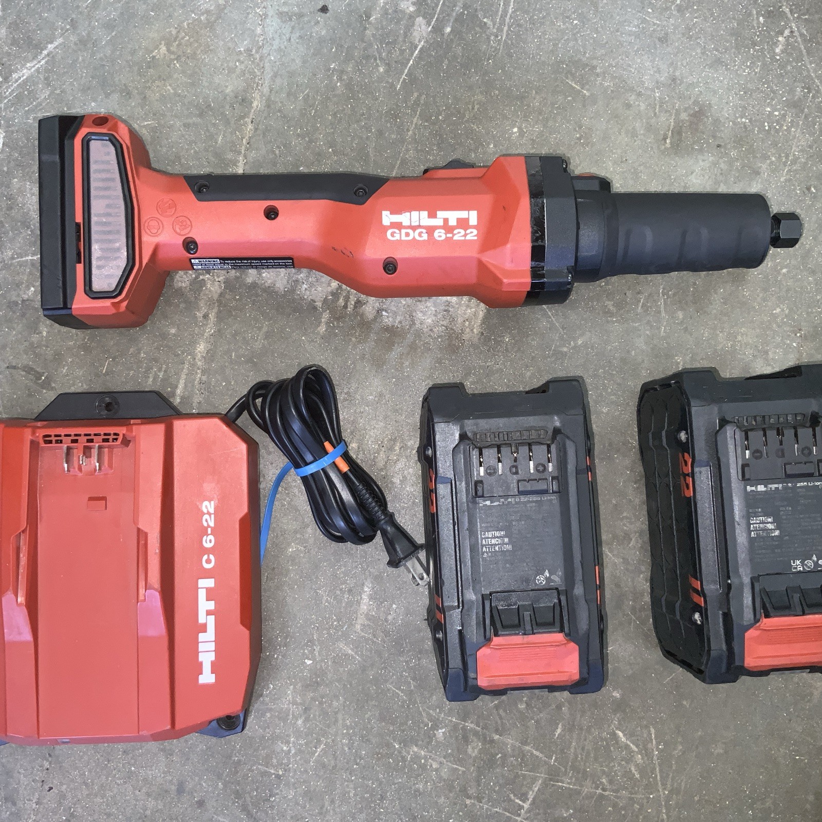 Hilti 22-Volt NURON GDG-6 Lithium-Ion Cordless Brushless Variable Speed 17.3 in.