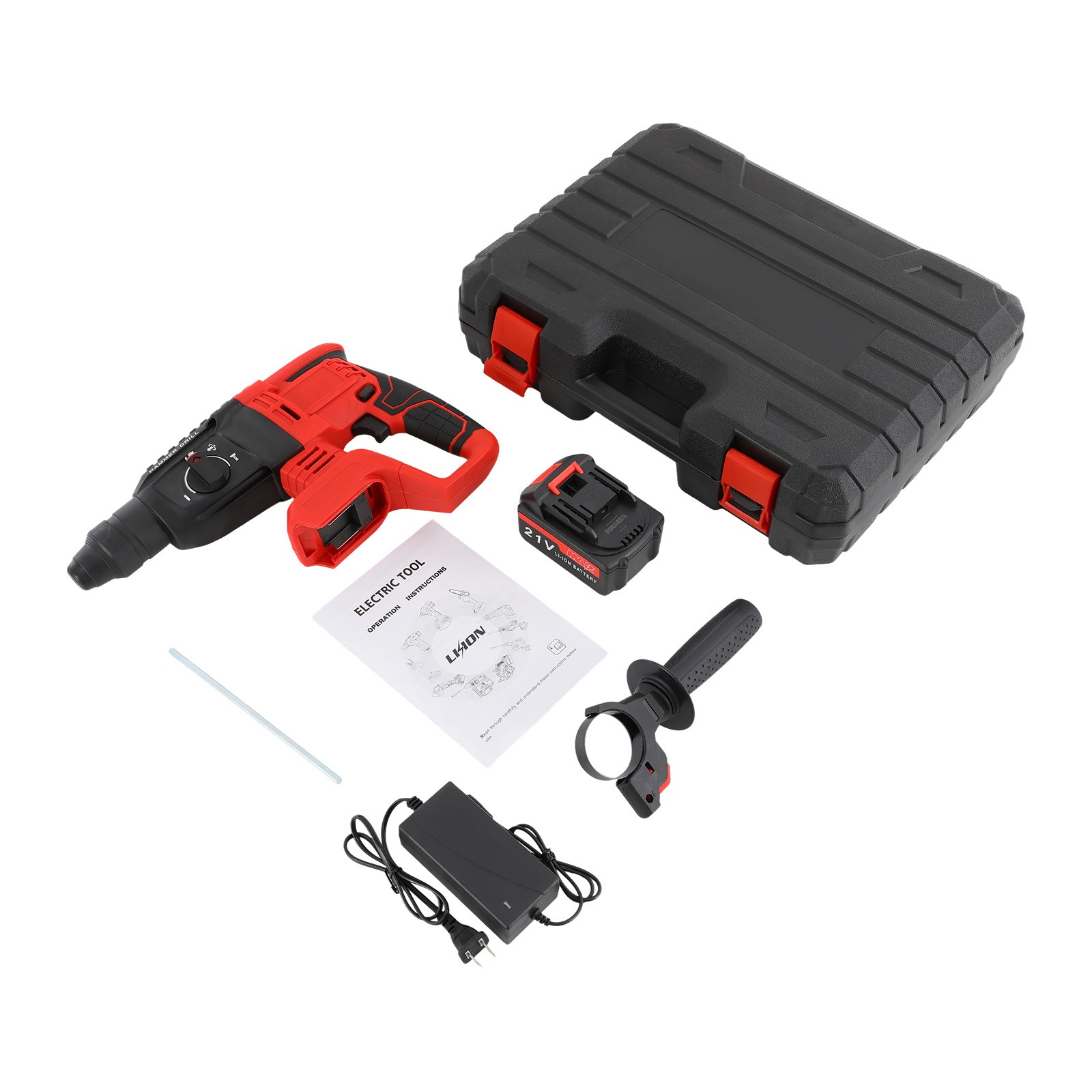 110V Hammer Drill, Battery-powered Hammer Drill, Hammer Drill With 4 Modes