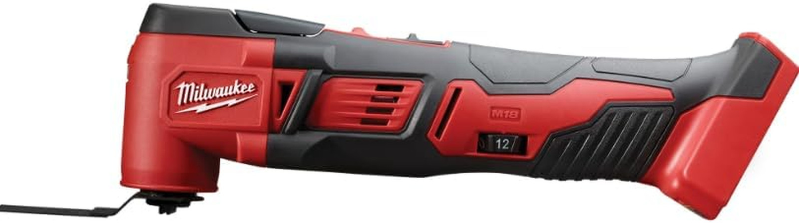 Milwaukee 2626-20 M18 18V Lithium Ion Cordless 18,000 OPM Orbiting Multi Tool wi