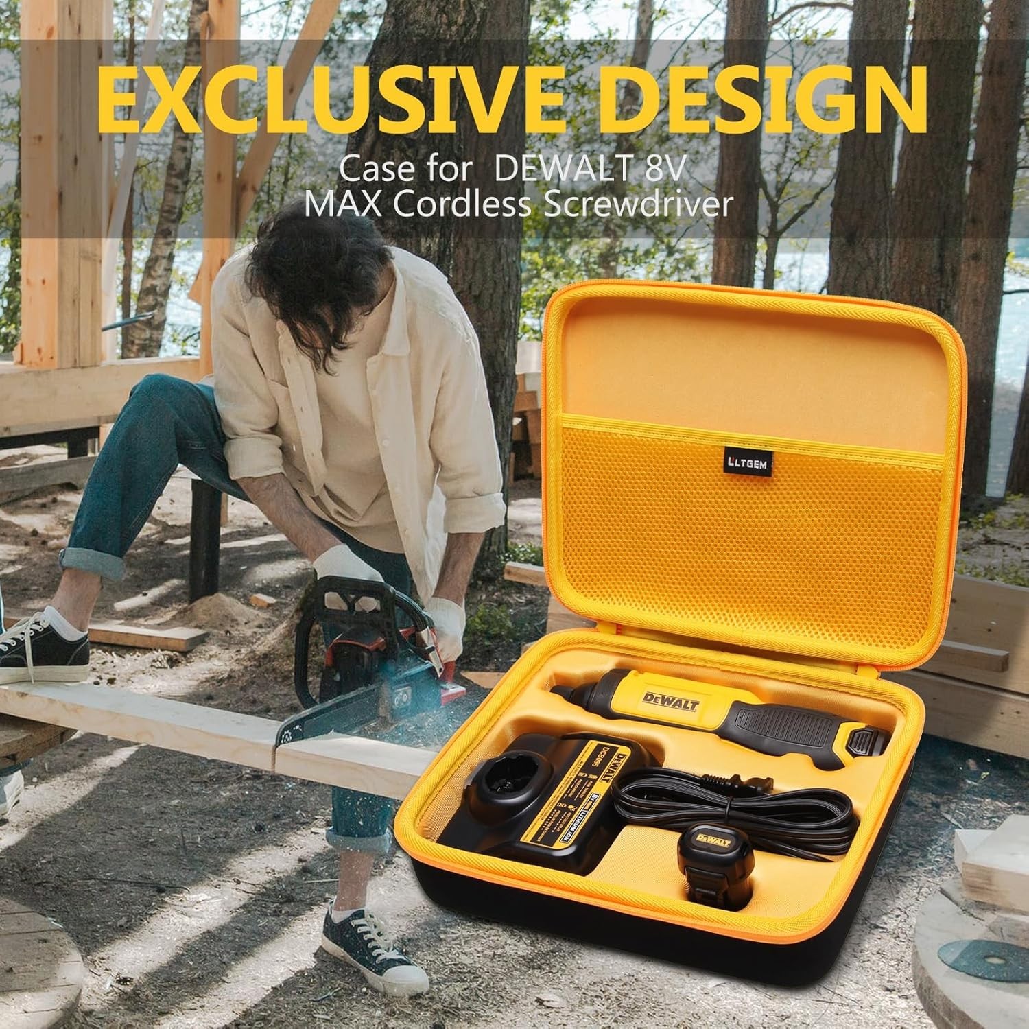 ONLY Case Compatible with DEWALT DCF682N1/ DCF680N2 8V MAX Cordless Screwdriver