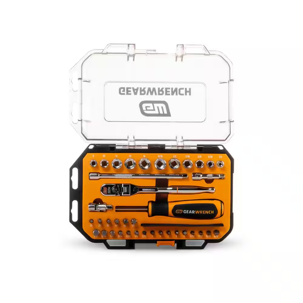 1/4 In. Drive Microdriver Set with 120XP Locking Flex-Head Ratchet and Stubby So