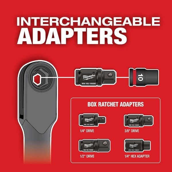 Milwaukee Tool 49-16-1668 Anvil Adapter, 3/8 In, Square