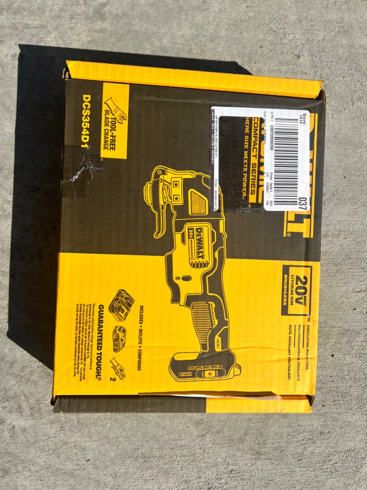 DEWALT DCS354D1 20V Oscillating Tool
