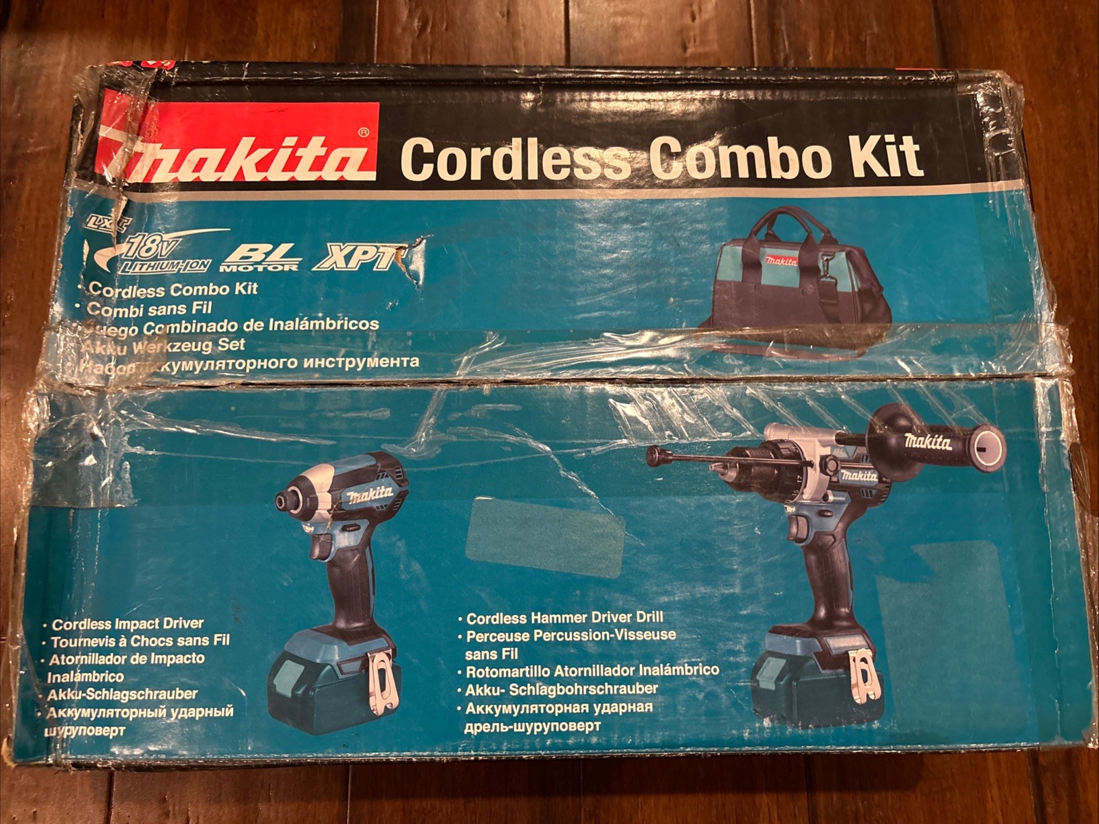 Makita 18V LXT Lithium-Ion Brushless Cordless Combo Kit 4.0Ah (2-pc) w/Carry Bag
