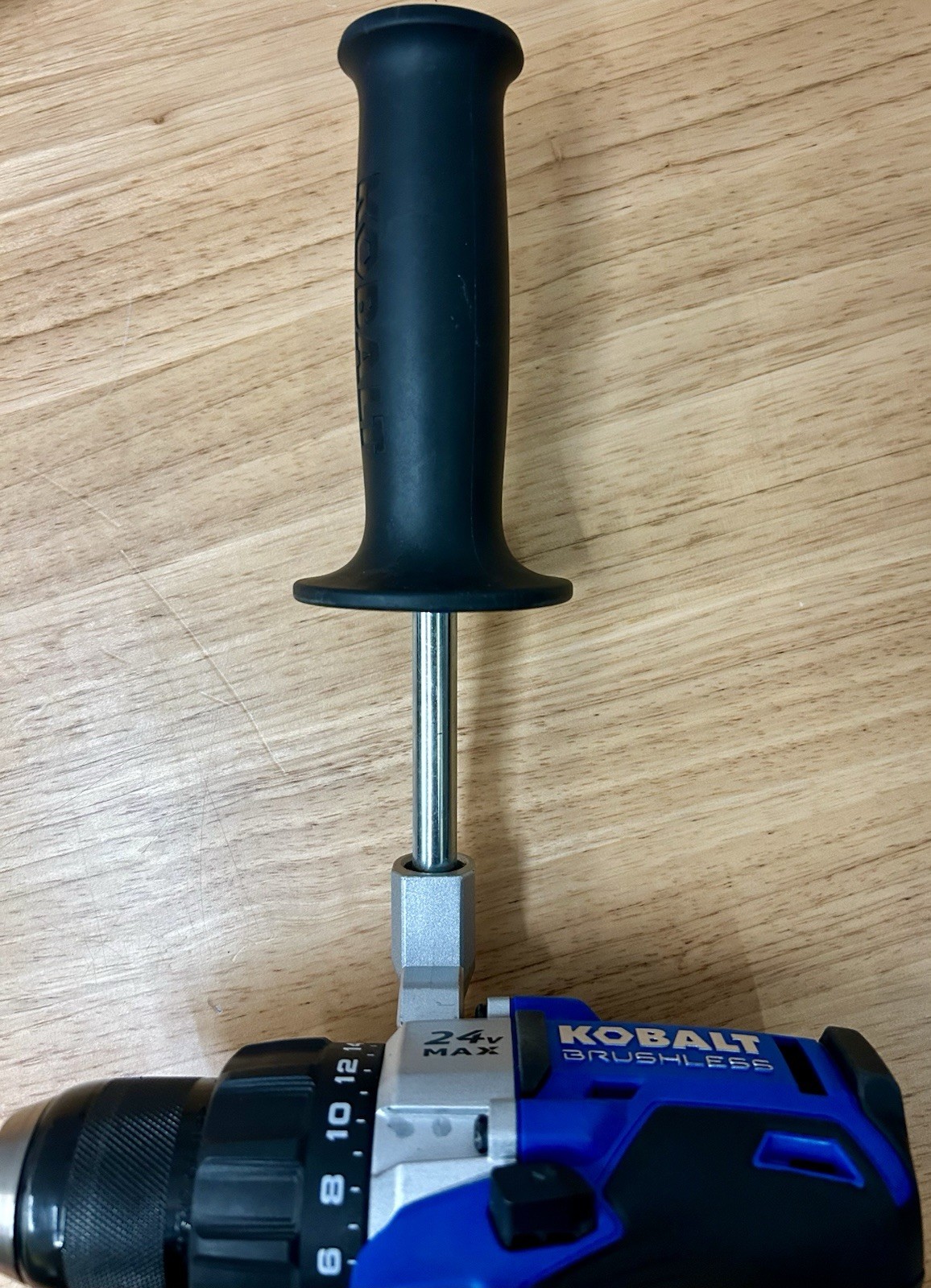 Kobalt 1/2inch Brushless Drill/Driver w/ Auxiliary Handle KDD 524B-03 + Charger