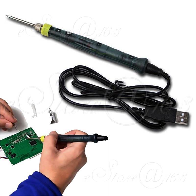 Mini Portable USB 5V 8W Soldering Iron Kit PIR Touch Switch for SMD Field Work