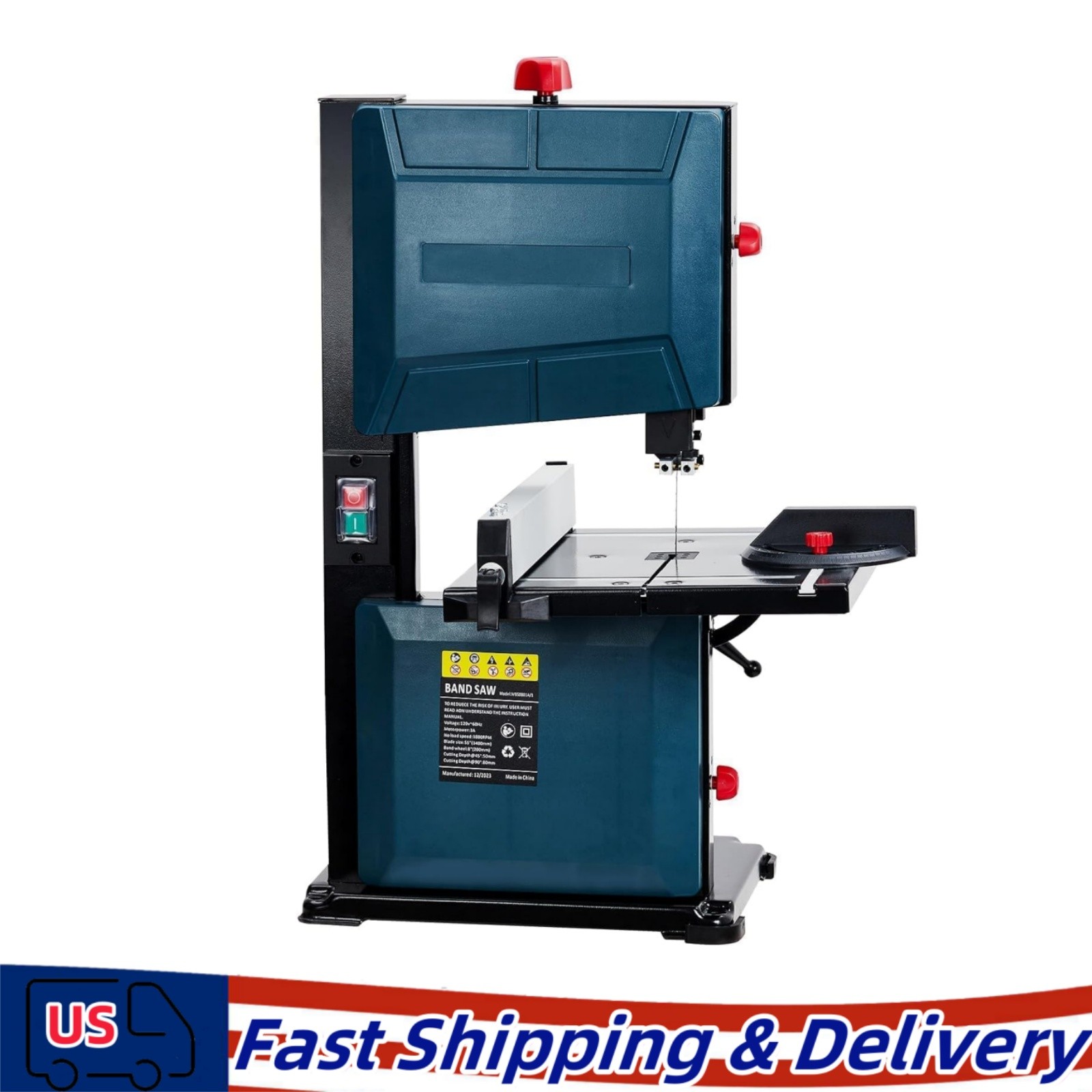 3A 8 Inch Benchtop Band Saw,Pure Copper Motor Bandsaw with Fence & Miter Gauge