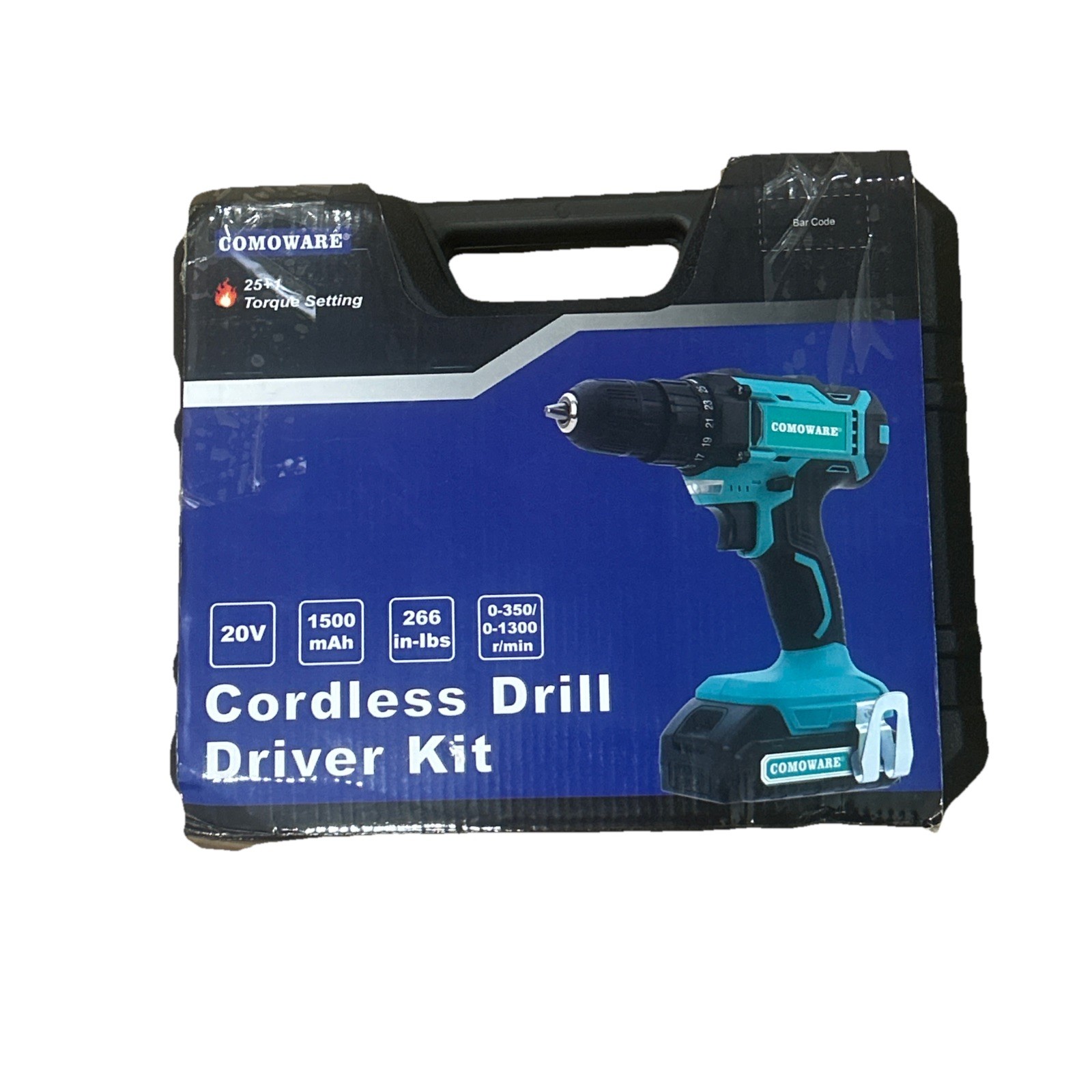COMOWARE Cordless Driver Drill 20V Cordless Drill Read Description