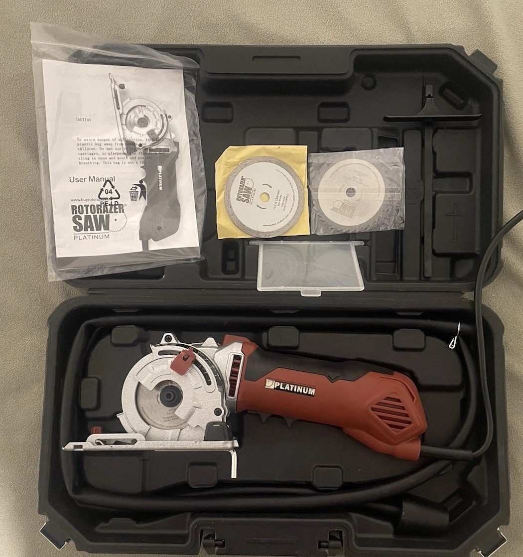 ROTORAZER #RZ200 PLATINUM 3-3/8&Prime; BLADE COMPACT CIRCULAR SAW Tested Complete