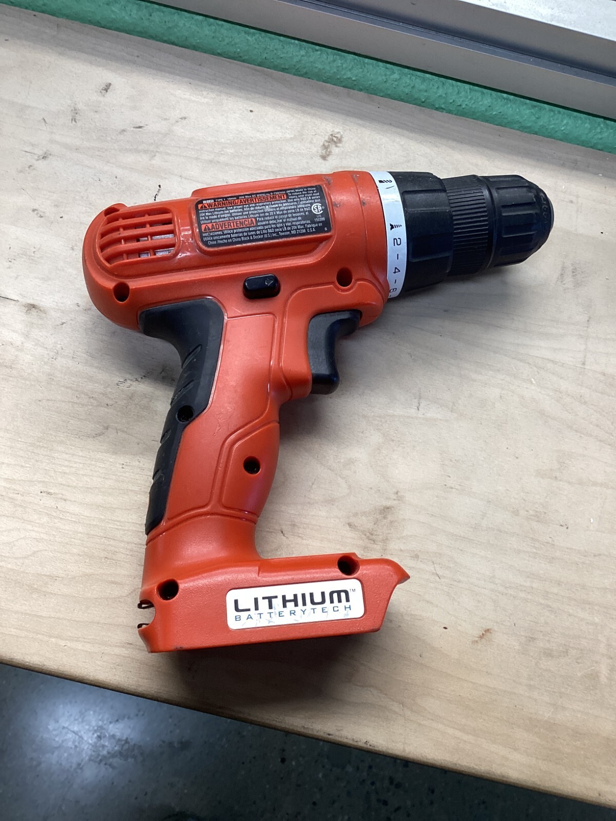 Black & Decker LD120 Keyless 20V Max Power Drill Driver Cordless Type 1 750 RPM