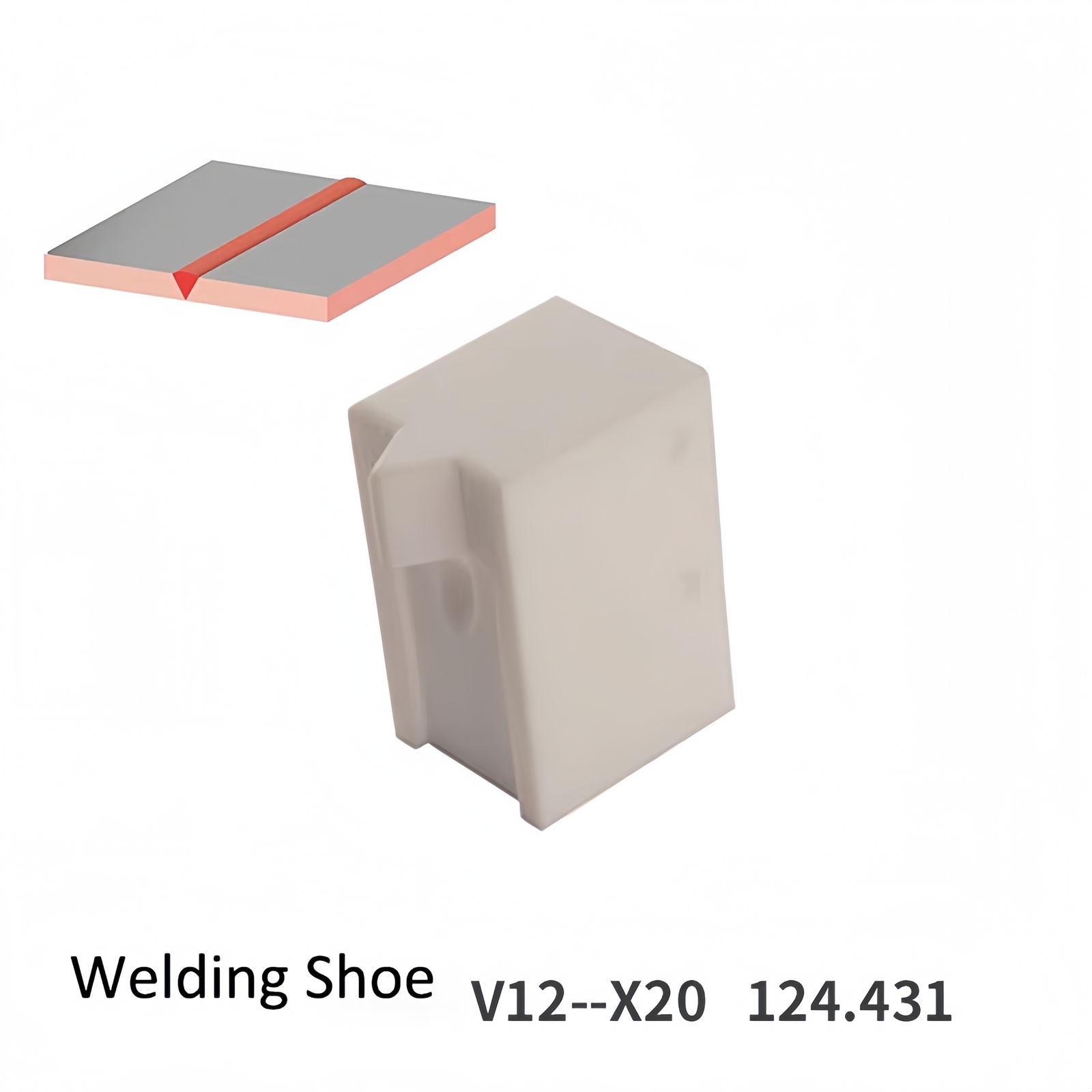 WELDY Welding Shoe for Booster EX2 / EX3 Extrusion Welding Machine Welder