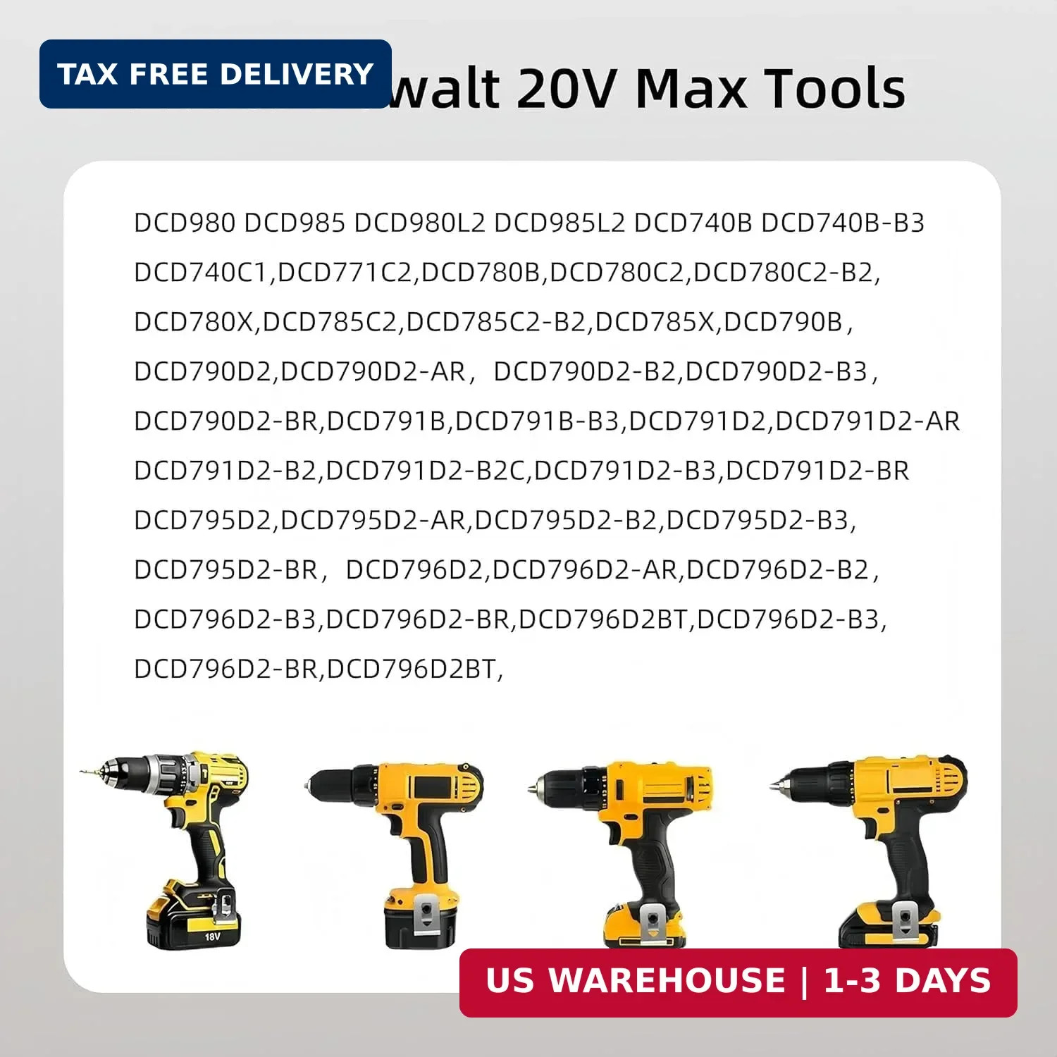 N268241 N086039 Belt Clips 304 Stainless Steel Drill Clips Tool Hooks for Dewalt