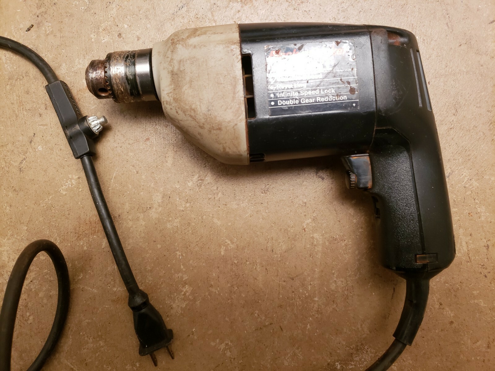 BLACK & DECKER 3.5A 0-1200 VSR 3/8 CORDED DRILL Model 7190 PARTS