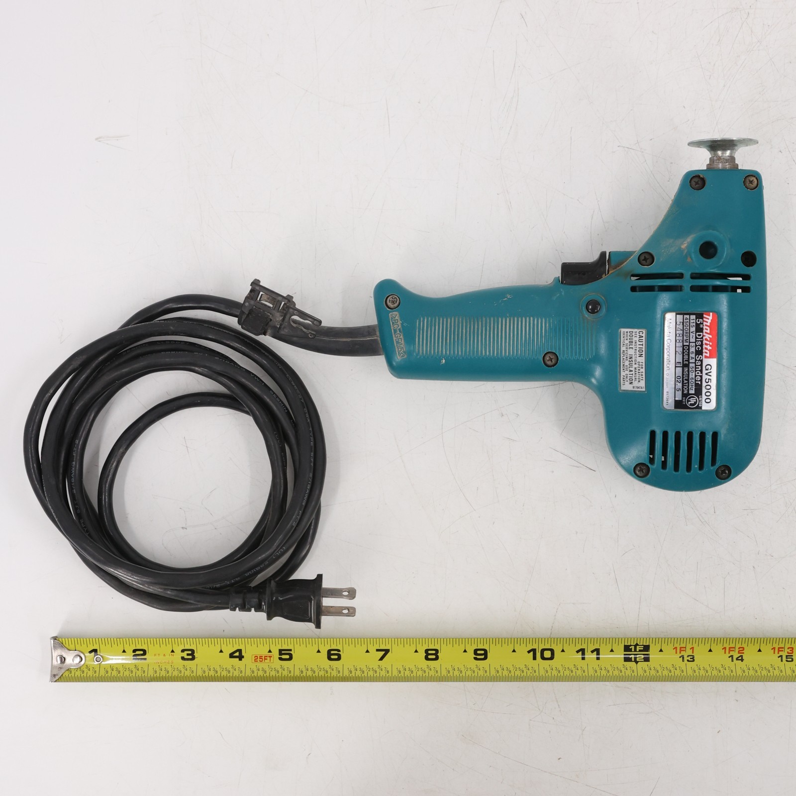 Makita GV5000 5&Prime; 125mm Corded Disc Sander 115V 4500 RPM