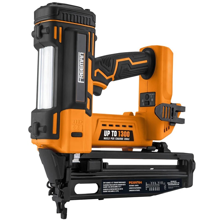 Freeman PE20VFN64 20V Cordless 16-Gauge 2-1/2&Prime; Straight Finish Nailer, Tool only