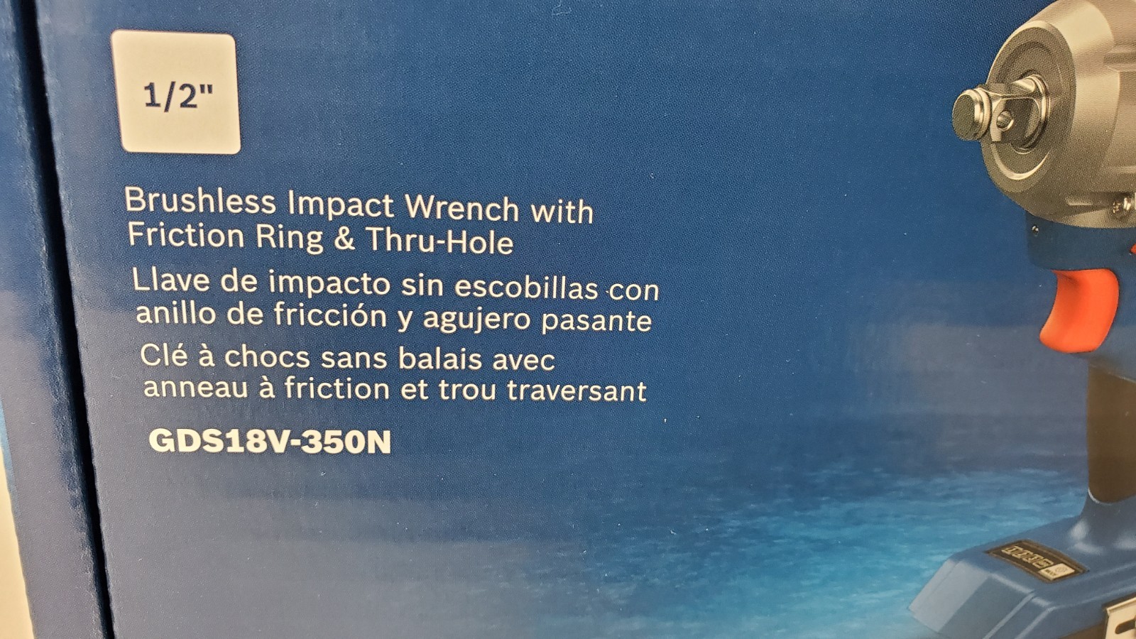 Bosch GDS18V-350N Brushless Impact Wrench With Friction Ring (Tool Only)
