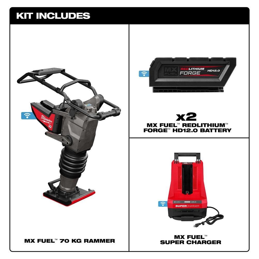 Milwaukee Tool MXF270-2HD MX FUEL 70 Kg Rammer Kit