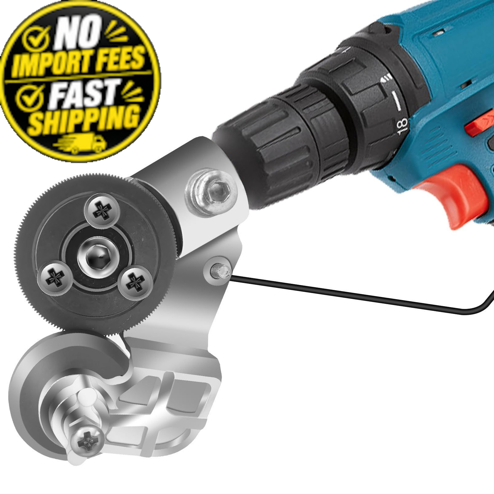 CZS Sheet Metal Cutter for Drill, Drill Attachment Style 1