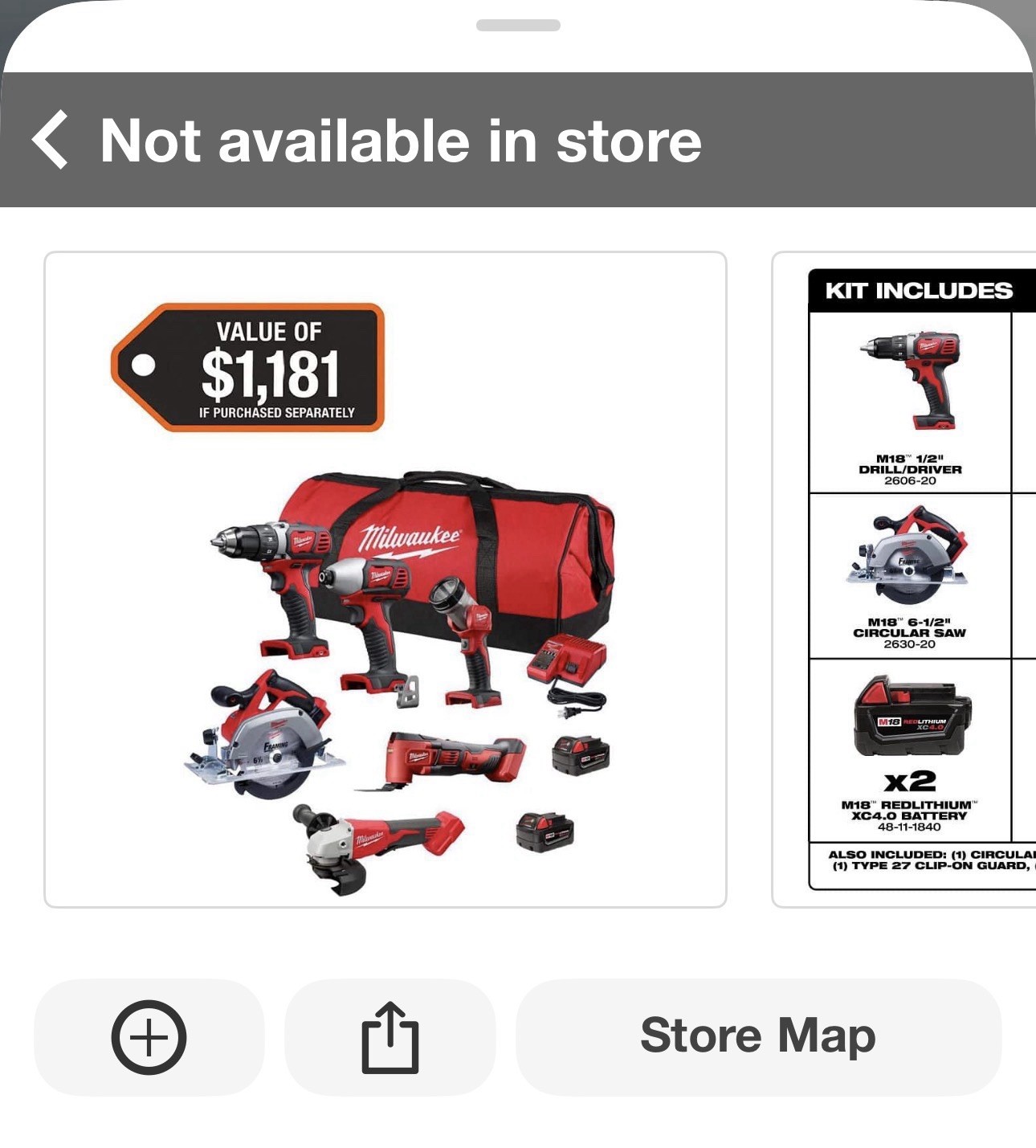 Milwaukee M18 18V 6-Tool Combo Kit (2697-26xc)