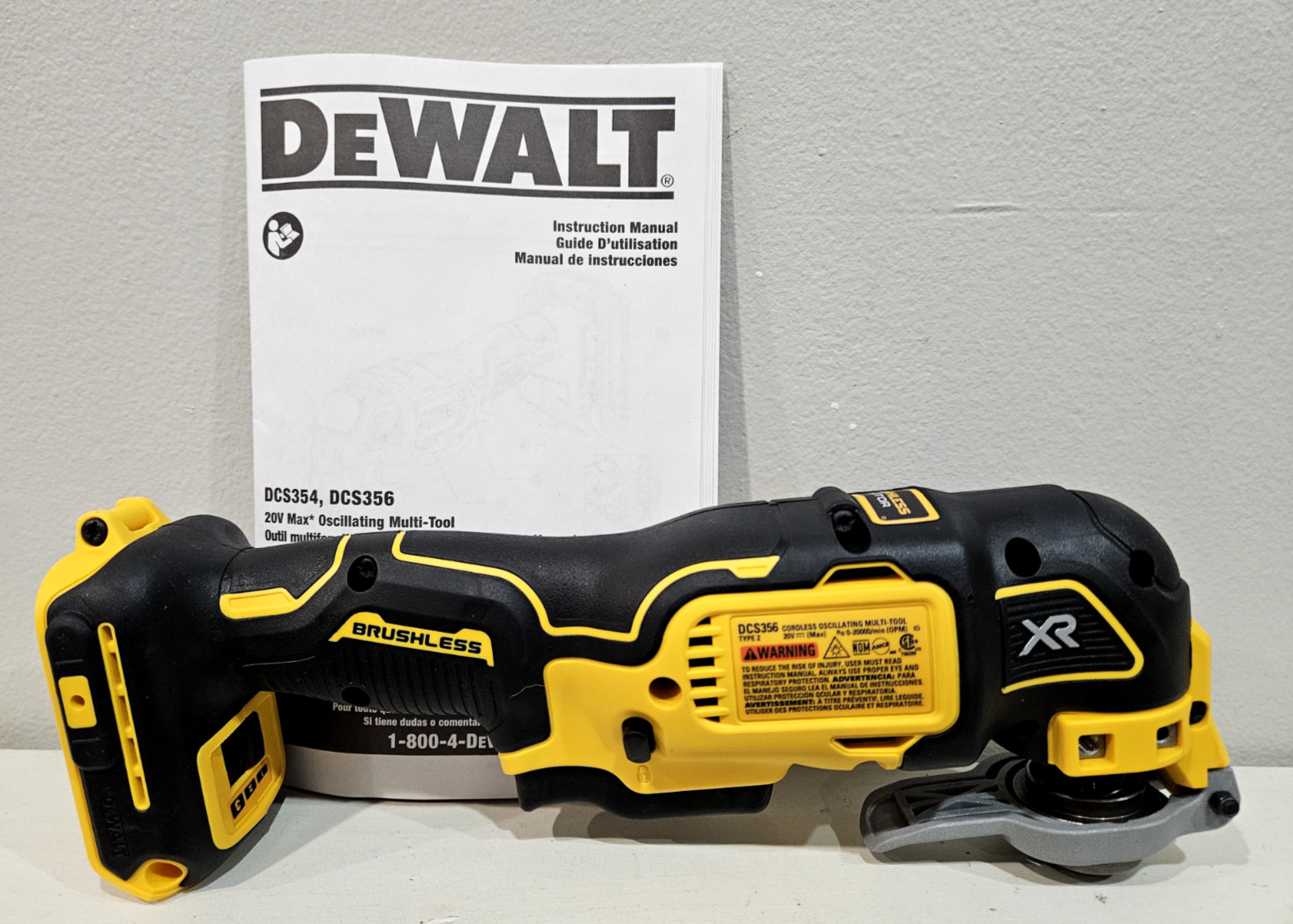 DeWALT 20V MAX XR Brushless Oscillating Multi-Tool DCS356