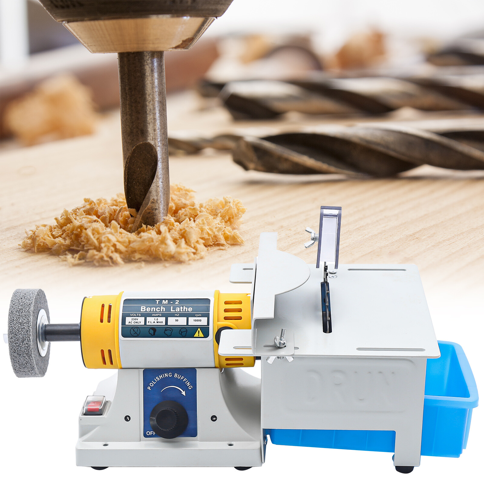 320W Mini Table Saw 800-10000RPM Adjustable Speed with Flexible Shaft for DIY