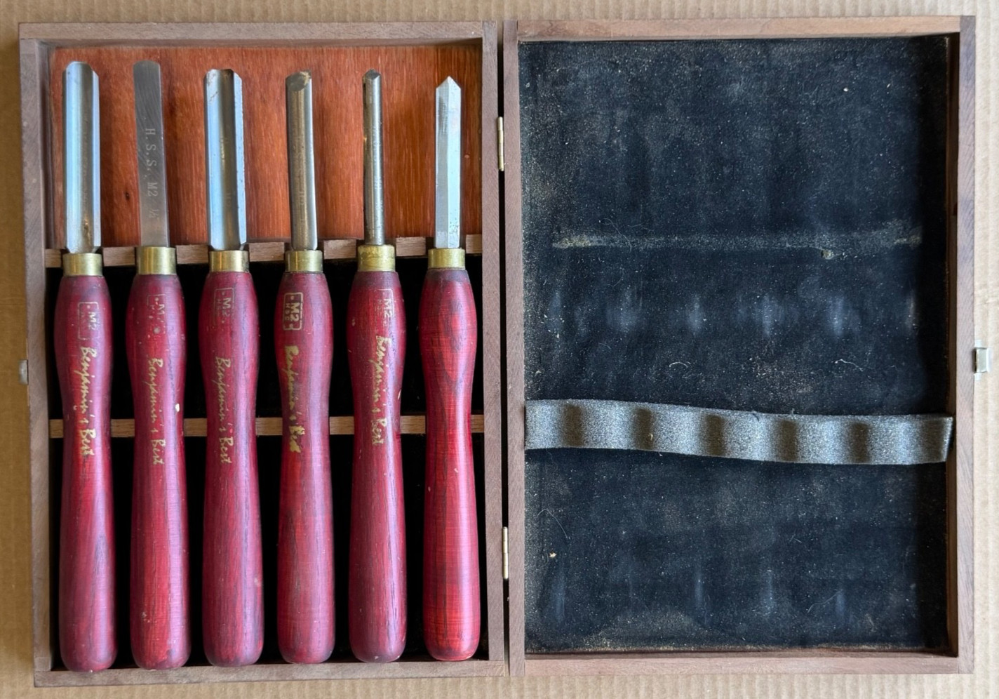 Lathe Chisel 6pc Set – by PSI Woodworking – M2 HSS « Anniversary Series »
